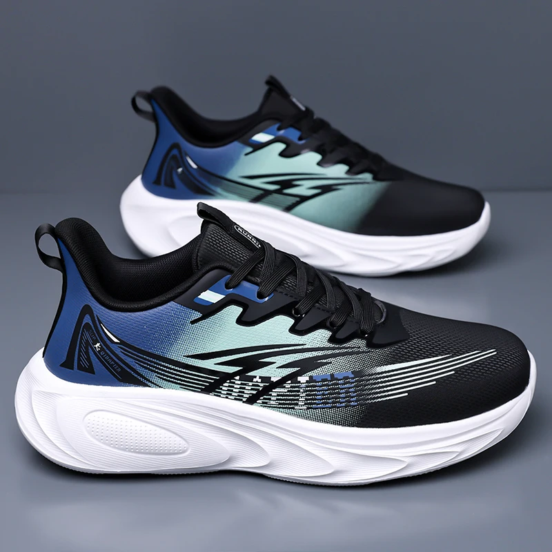 Outdoor Sport With Sticks - Men Running Shoes Breathable Mesh Sneakers