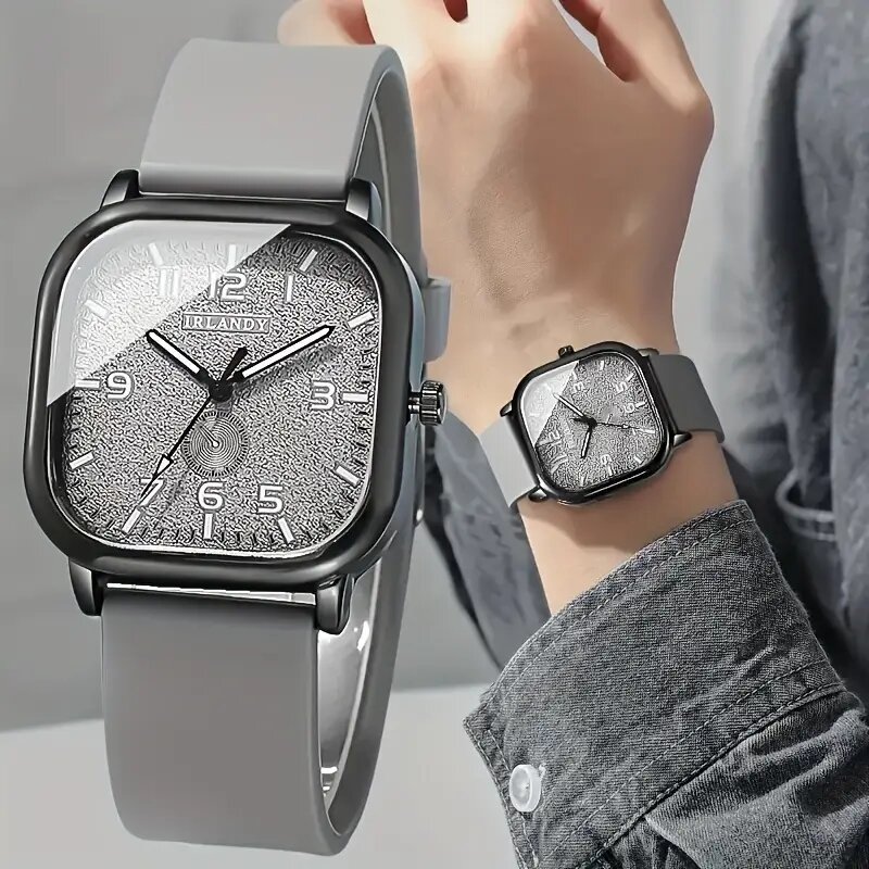 Outdoor Sport Watch - Fashion Square Women's Watch Casual Silicone