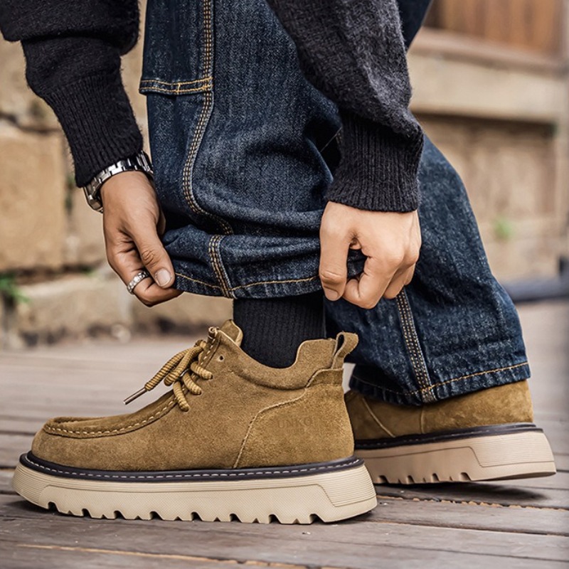 Autumn Men's Luxury Suede Leat - đánh giá và giá Outdoor Sports Leisure