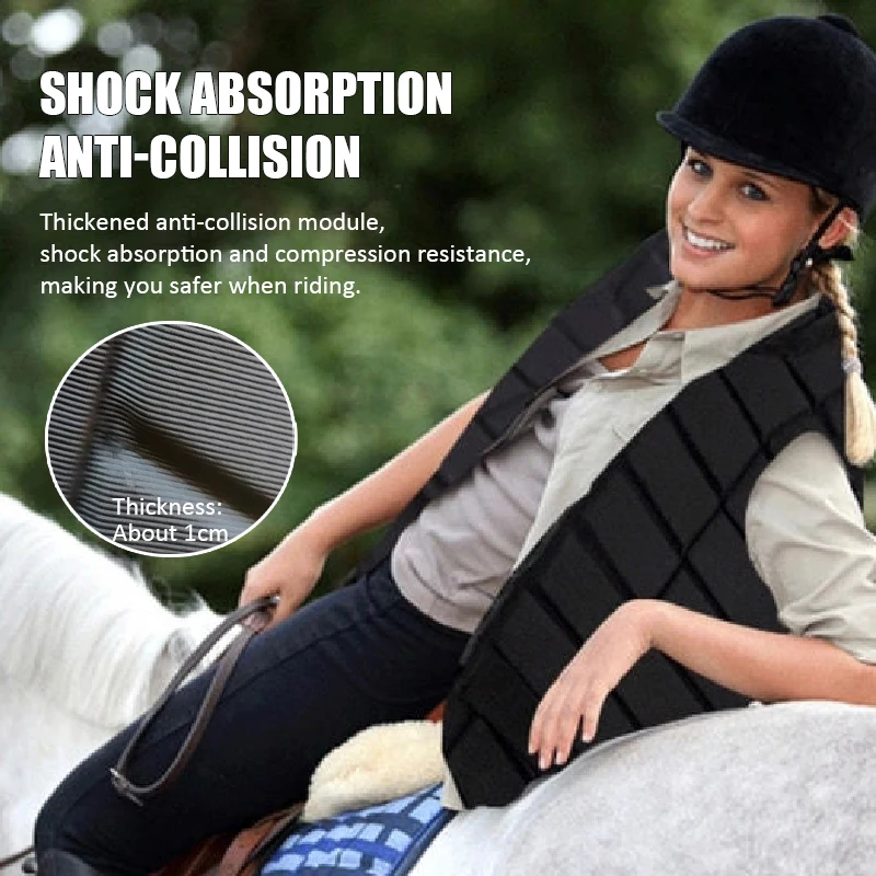 Horse Riding Vest Black Zipper - đánh giá và giá Equestrian Helmet