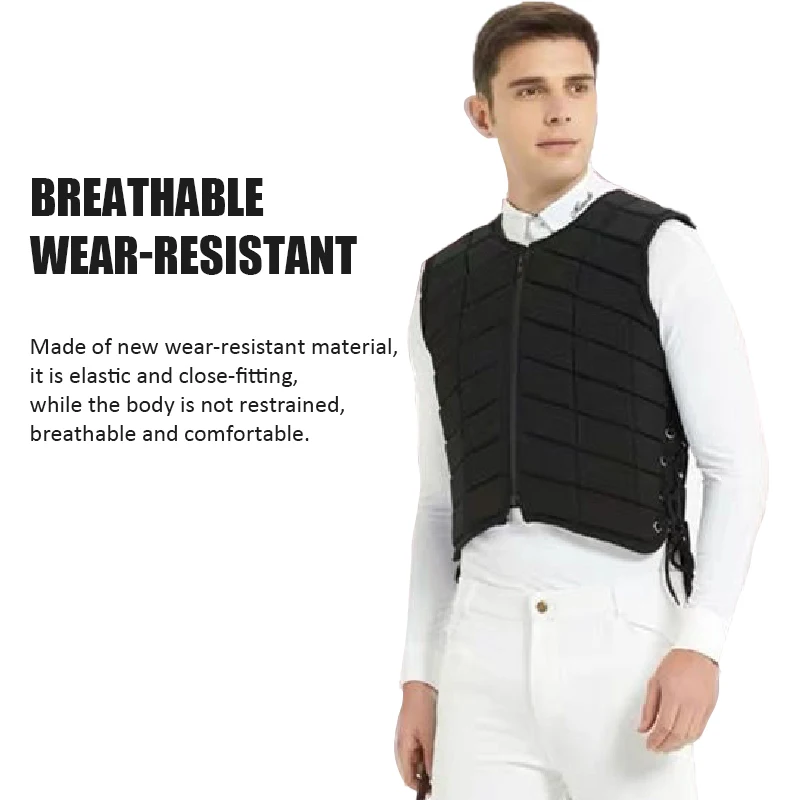 Horse Riding Vest Black Zipper - đánh giá và giá Equestrian Helmet