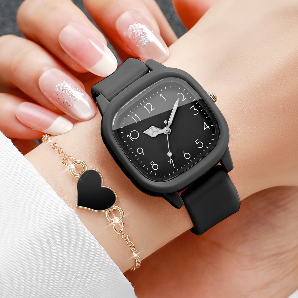 5PCS Fashion Square Women Watc - đánh giá và giá Outdoor Sport Watch