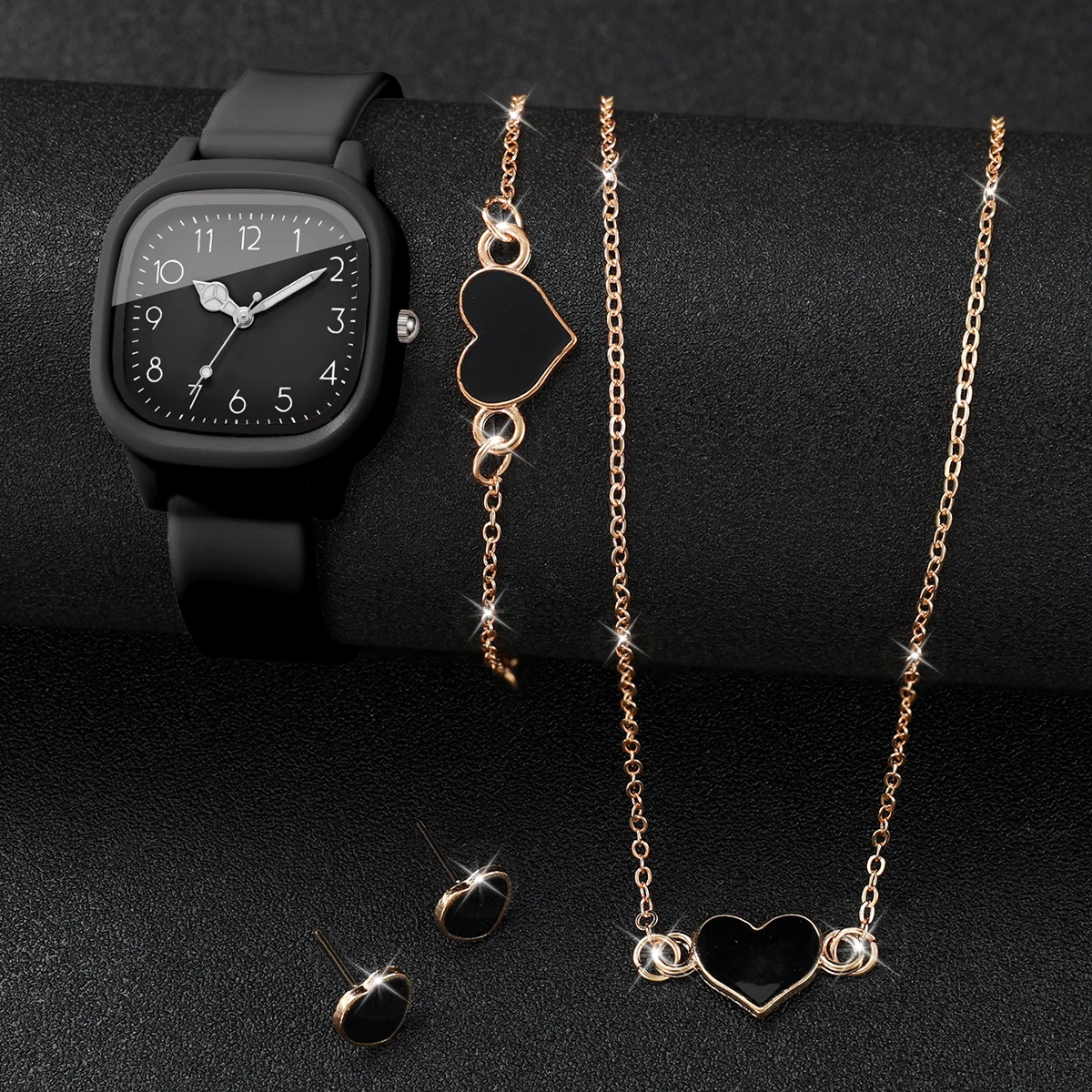 5PCS Fashion Square Women Watc - đánh giá và giá Outdoor Sport Watch