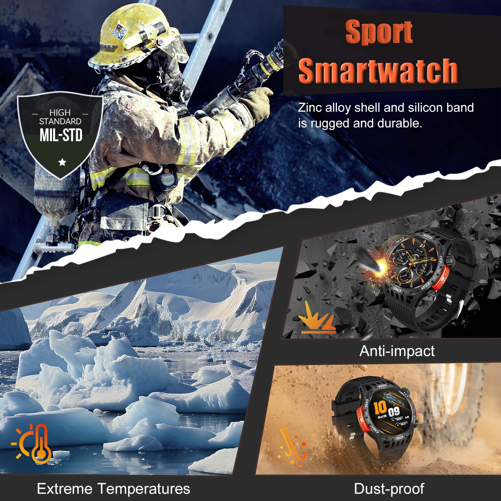EIGIIS Smart Watch for Men wit - đánh giá và giá Outdoor Sport Smart Watch